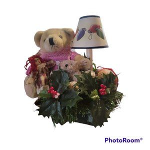 Christmas Mom Bear and Baby Bear night light